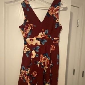 Short Burgundy Dress